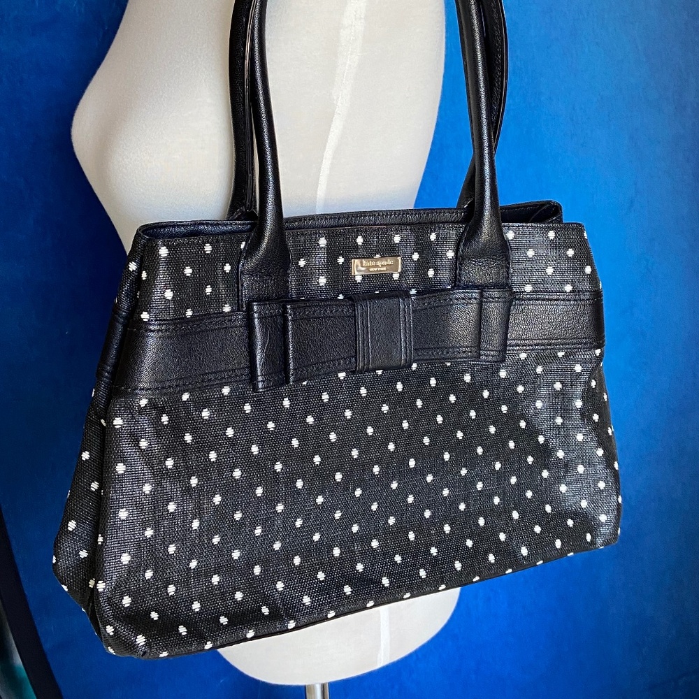 Kate Spade Harrison Elena Polka Dot Bow Tote